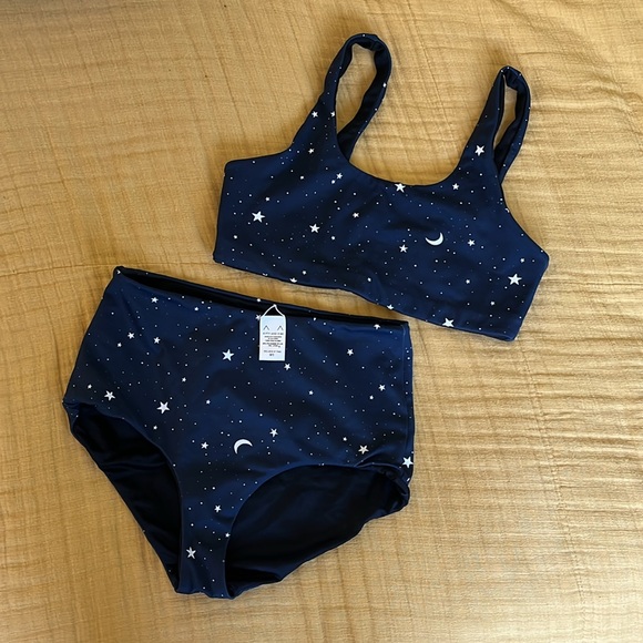 Navy Starry Night Bikini Set - Picture 2 of 3